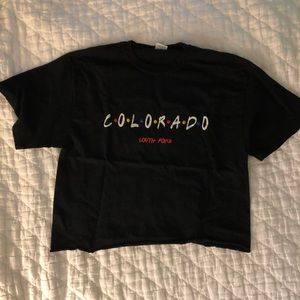 cropped colorado tee